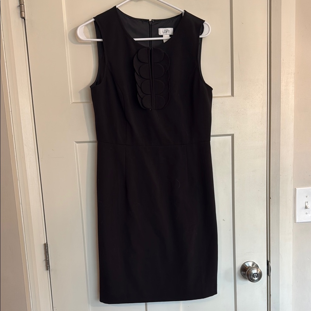 Loft by Ann Taylor Elegant Black Sleeveless Dress